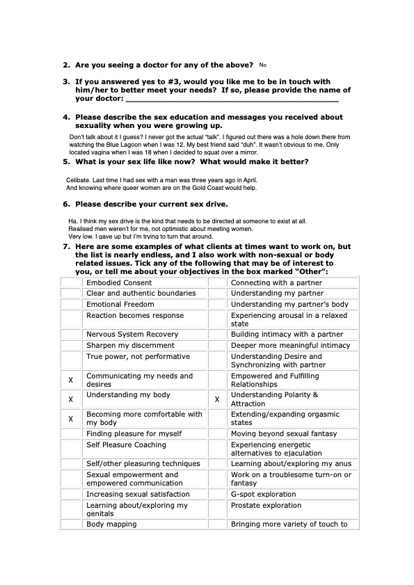 CaseStudy Somatic Therapy Somatic Sexology Case Study